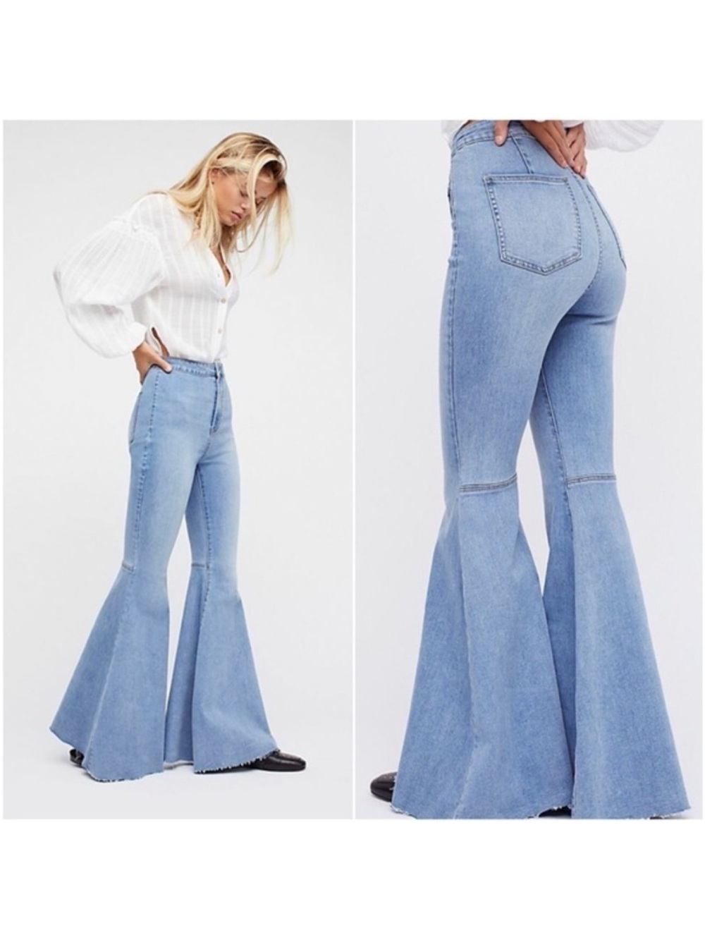 Free People | We The Free Just Float On Flare Jeans, High Rise, Size 27